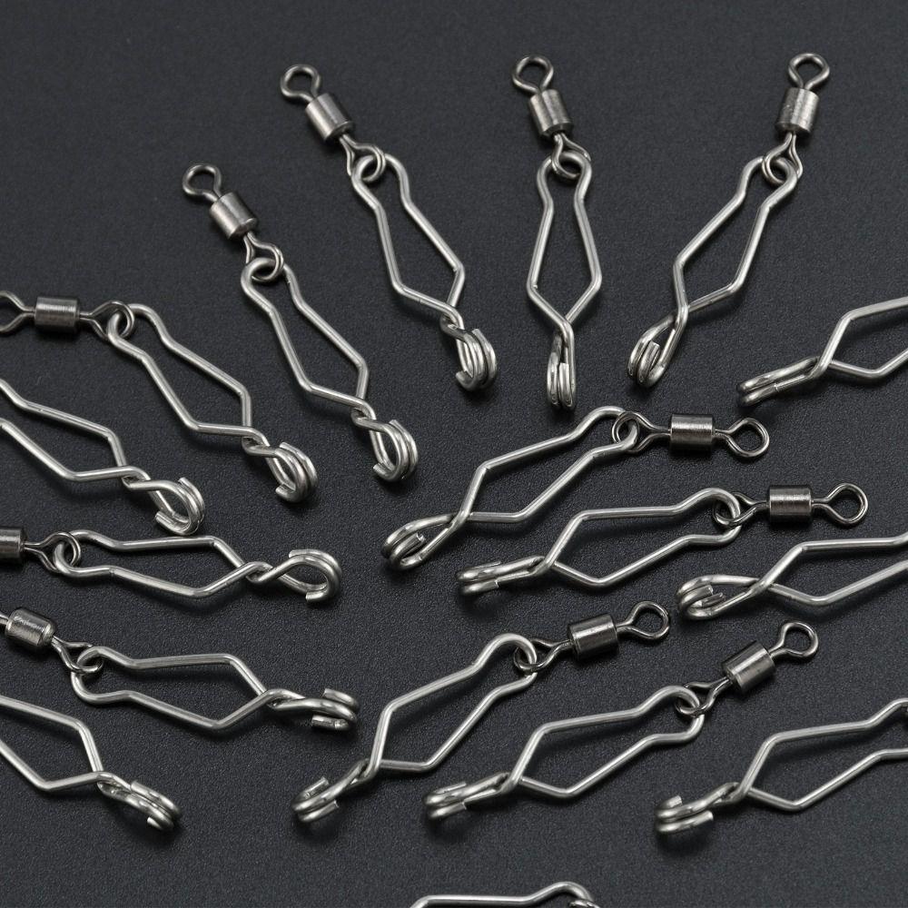 20PCS 8-Shape Fish Swivel Connector Rotating Without Limit Snap Change Connector Jigging
20PCS 8-Shape Fish Swivel Connector Rotating Without Limit Snap Change Connector Jigging