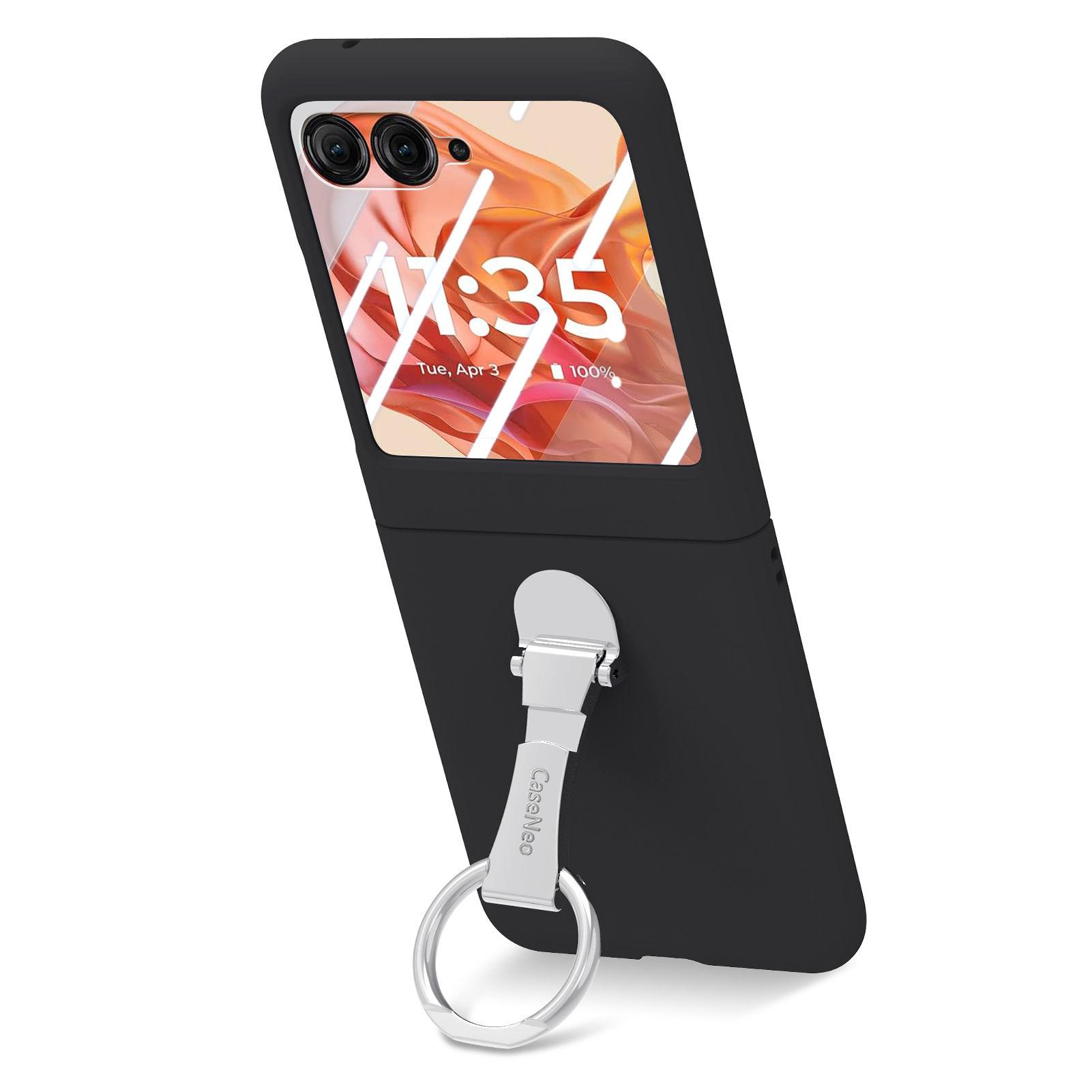 For Motorola Razr 50 5G Case Ring Kickstand PC Phone Cover with Tempered Glass Rear Screen Film Black
For Motorola Razr 50 5G Case Ring Kickstand PC Phone Cover with Tempered Glass Rear Screen Film Black