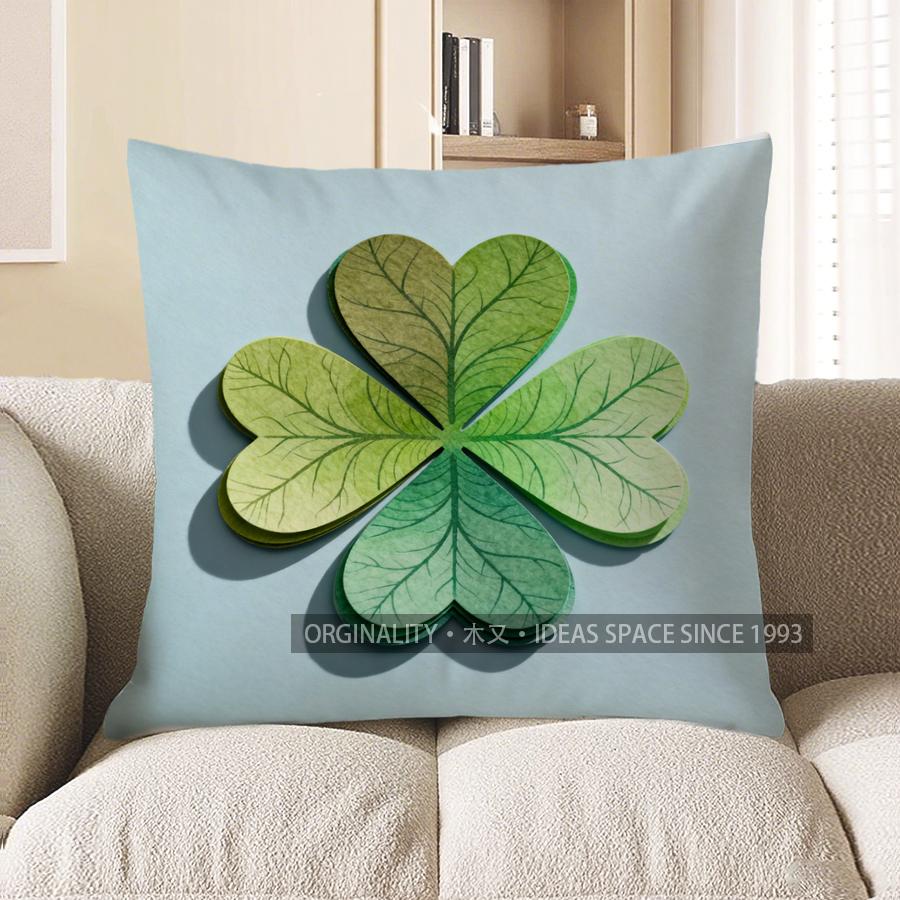 2D Unique 3D Four-Leaf Clover Pattern Pillow Cover Pattern Cushion Cover Suitable For Sofa Bedroom Car Pillow Cover 40x40cm
2D Unique 3D Four-Leaf Clover Pattern Pillow Cover Pattern Cushion Cover Suitable For Sofa Bedroom Car Pillow Cover 40x40cm