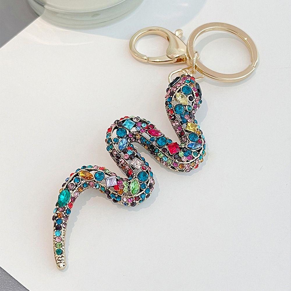 Mixed Color Snake Lucky Pendant Fortune Women s Bag Pendant Rhinestone Snake Keychain Couple
Mixed Color Snake Lucky Pendant Fortune Women s Bag Pendant Rhinestone Snake Keychain Couple
