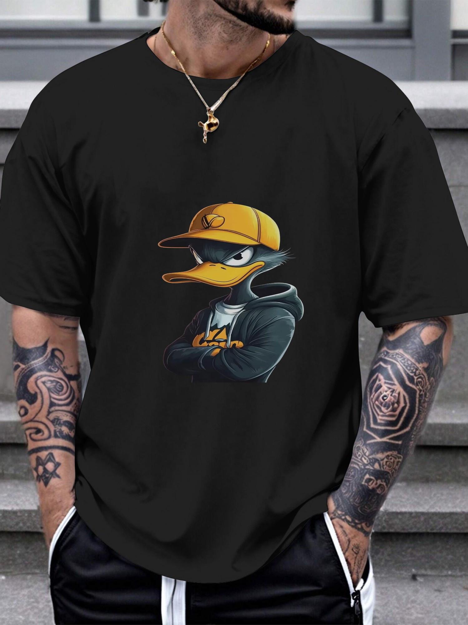 1pc Angry Daffy Duck Graphic T-shirt - 180g Cotton Crew Neck Short Sleeve Tee with LA Cap & Hoodie Design S
1pc Angry Daffy Duck Graphic T-shirt - 180g Cotton Crew Neck Short Sleeve Tee with LA Cap & Hoodie Design S