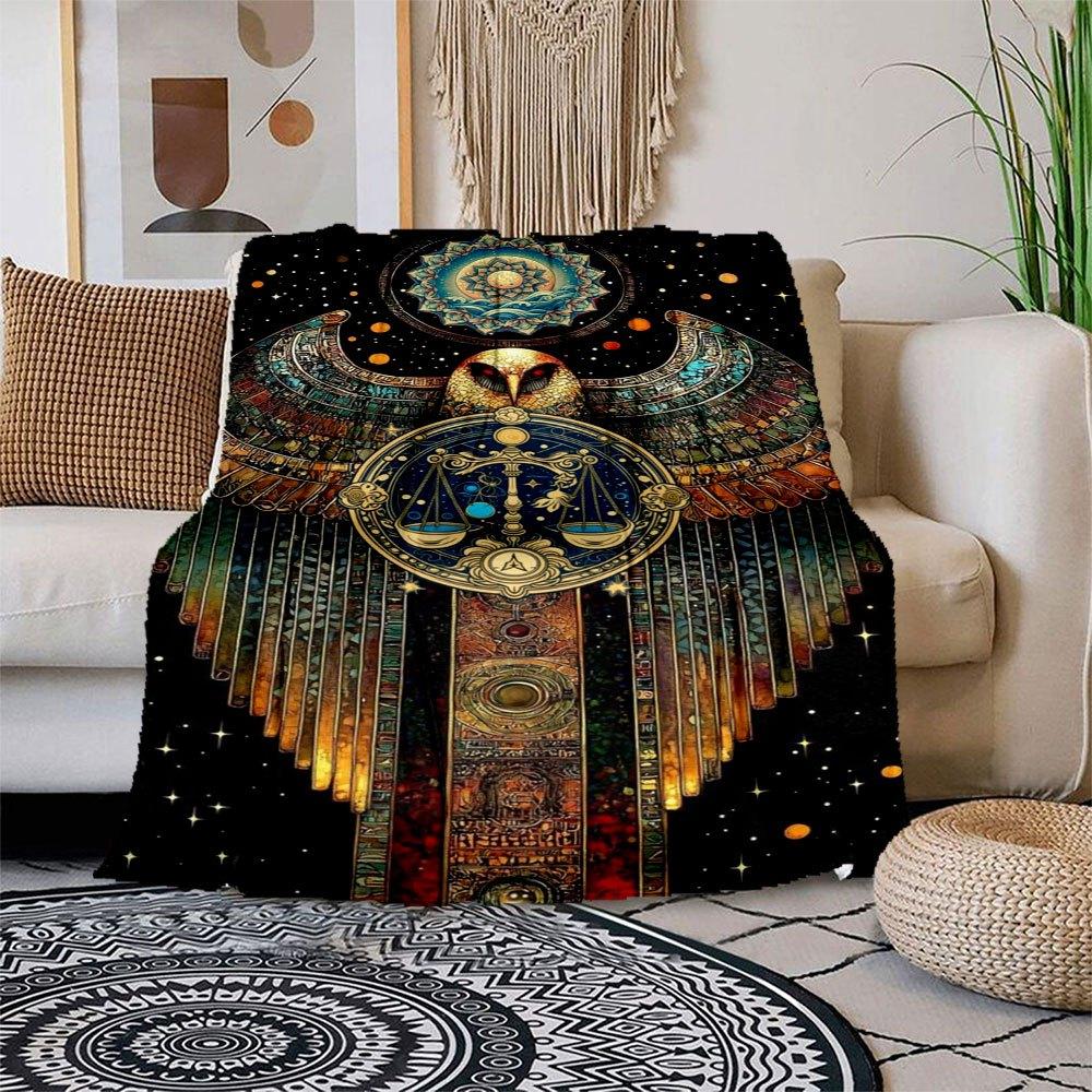 Golden Owl of Wisdom: Mystical Art Print Blanket Flannel Throw Blanket for Sofa, Bed, Travel, Camping, Office, Couch, Chair, And Bed Gift f 150x180cm
Golden Owl of Wisdom: Mystical Art Print Blanket Flannel Throw Blanket for Sofa, Bed, Travel, Camping, Office, Couch, Chair, And Bed Gift f 150x180cm