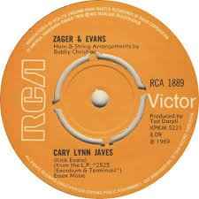 7inch Record ZAGER & EVANS - Cary Lynn Javes RCA1889 RCA Victor 1969 UK Folk Used
7inch Record ZAGER & EVANS - Cary Lynn Javes RCA1889 RCA Victor 1969 UK Folk Used