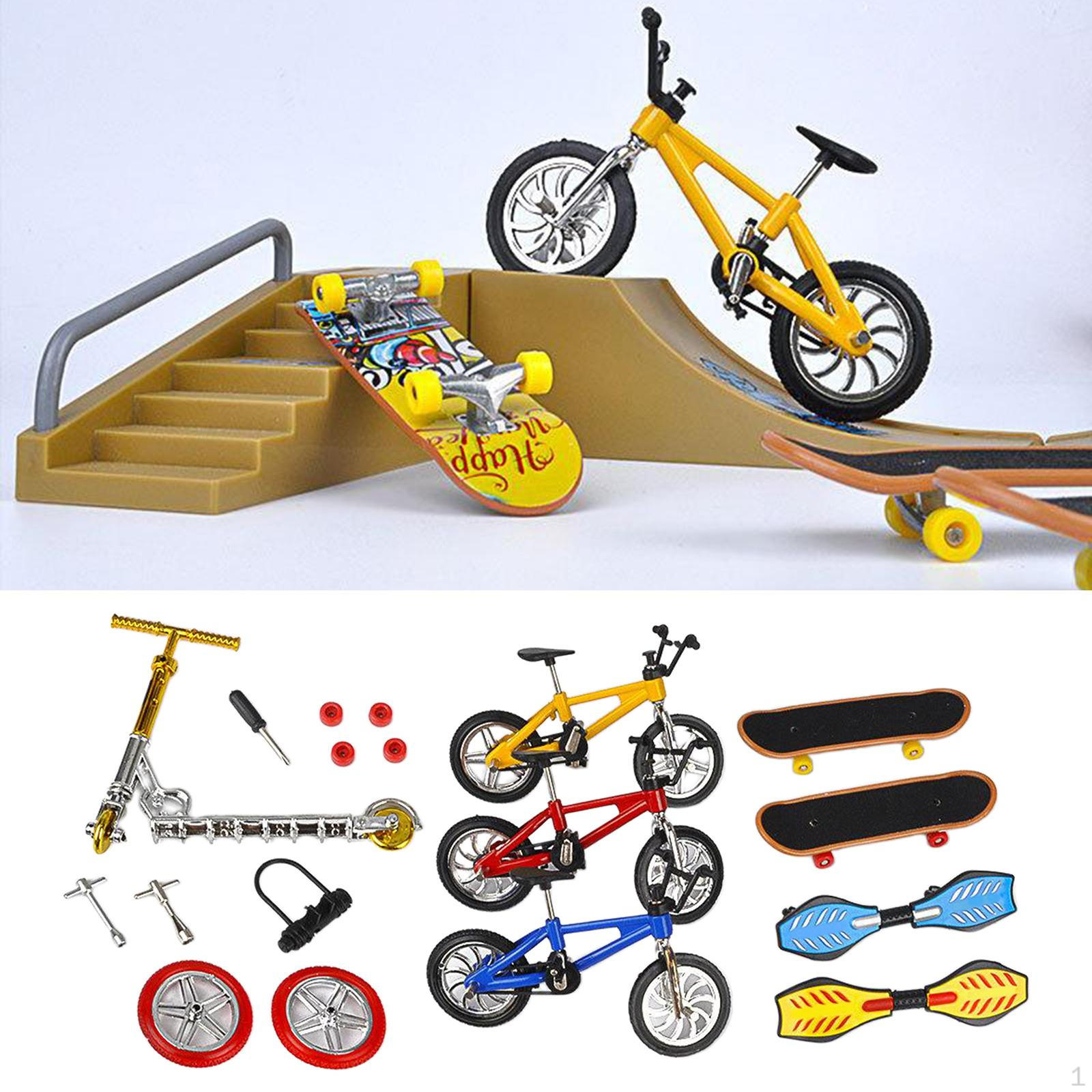 8 Pcs Finger Bikes Fingerboards Bicycle Mini with Accessories
8 Pcs Finger Bikes Fingerboards Bicycle Mini with Accessories
