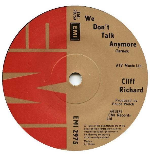 7inch Record CLIFF RICHARD We Dont Talk Anymore EMI2975 EMI 1979 UK Pop Used
7inch Record CLIFF RICHARD We Dont Talk Anymore EMI2975 EMI 1979 UK Pop Used