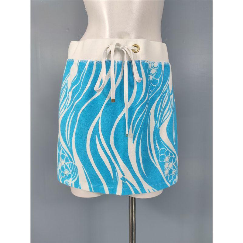 Foreign Trade Order Li s High Waist Slimming Exquisite Print Cotton Summer Short Sports Casual Sexy Fashion Skirt Blue XL
Foreign Trade Order Li s High Waist Slimming Exquisite Print Cotton Summer Short Sports Casual Sexy Fashion Skirt Blue XL