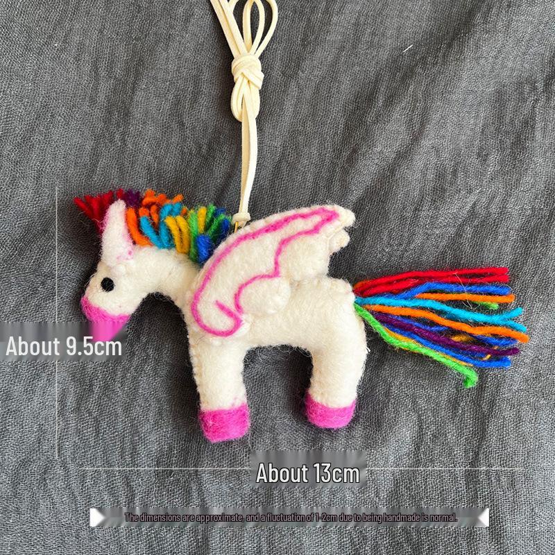 Year of the Horse Wool Felt Keychain & Car Charm - Plush Hanging Ornament 10cm
Year of the Horse Wool Felt Keychain & Car Charm - Plush Hanging Ornament 10cm