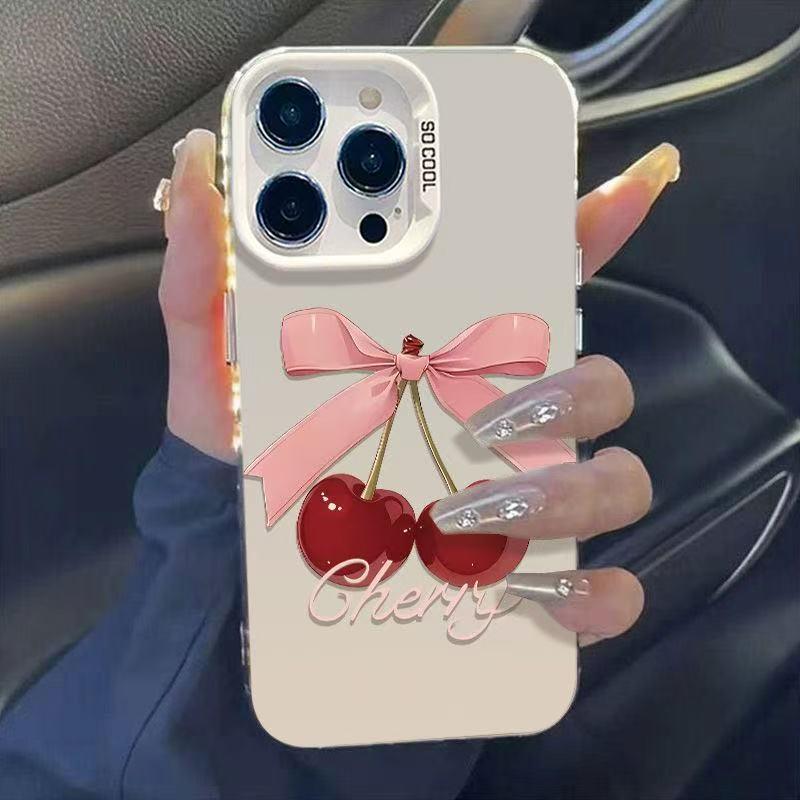 Silver Cherry Bow Phone Case for Apple 12 to 16 Pro Max 14 Plus
Silver Cherry Bow Phone Case for Apple 12 to 16 Pro Max 14 Plus