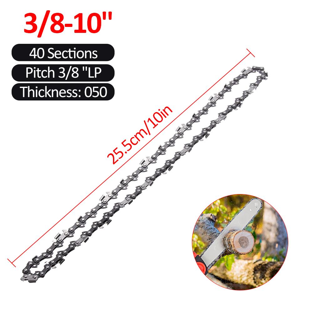 10/12/14/16/18/20-inch 325 Pitch 058 Gauge Chainsaw Chain 47/50/62/64/76 Drive Link for Many Model Chainsaws
10/12/14/16/18/20-inch 325 Pitch 058 Gauge Chainsaw Chain 47/50/62/64/76 Drive Link for Many Model Chainsaws