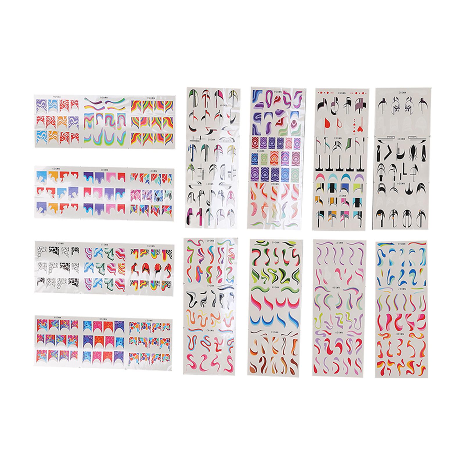 12Pcs Self Long Adhesive Nail Stickers DIY Manicure Decals Gifts for Women Girls Nail Lovers
12Pcs Self Long Adhesive Nail Stickers DIY Manicure Decals Gifts for Women Girls Nail Lovers