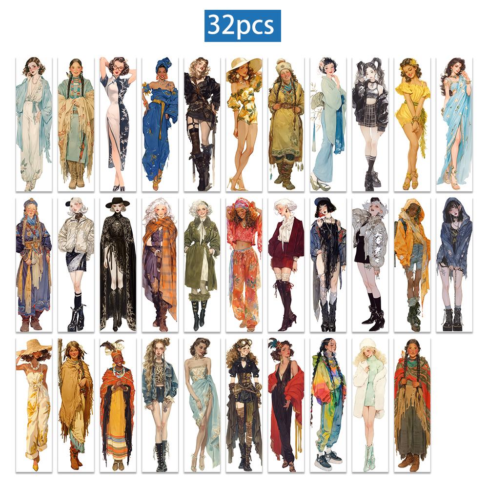 32 шт., Модная закладка с портретом девушки, Рождество, Хэллоуин, подходит для учителей, читателей и книголюбов, подарок на день рождения.
32 шт., Модная закладка с портретом девушки, Рождество, Хэллоуин, подходит для учителей, читателей и книголюбов, подарок на день рождения.