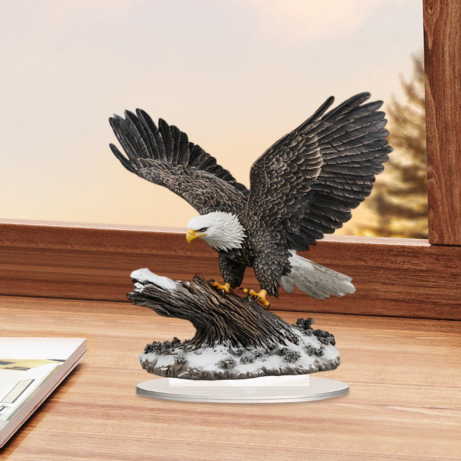 Acrylic Eagle Ornament Tabletop Centerpiece Creative Ideal Gift DIY with Base for Fireplace Home Corner Display Shelf Holiday коричневый
Acrylic Eagle Ornament Tabletop Centerpiece Creative Ideal Gift DIY with Base for Fireplace Home Corner Display Shelf Holiday коричневый