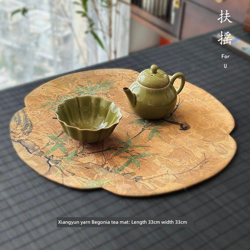 Shaking Fragrant Cloud Yarn Bamboo Bird Dry Pour Tea Mat Begonia Absorbent Zen Handmade Double-Sided Fabric Tea Towel Table Runner Pot Tray Mat Xiangyun yarn bamboo bird dry bubble mat
Shaking Fragrant Cloud Yarn Bamboo Bird Dry Pour Tea Mat Begonia Absorbent Zen Handmade Double-Sided Fabric Tea Towel Table Runner Pot Tray Mat Xiangyun yarn bamboo bird dry bubble mat