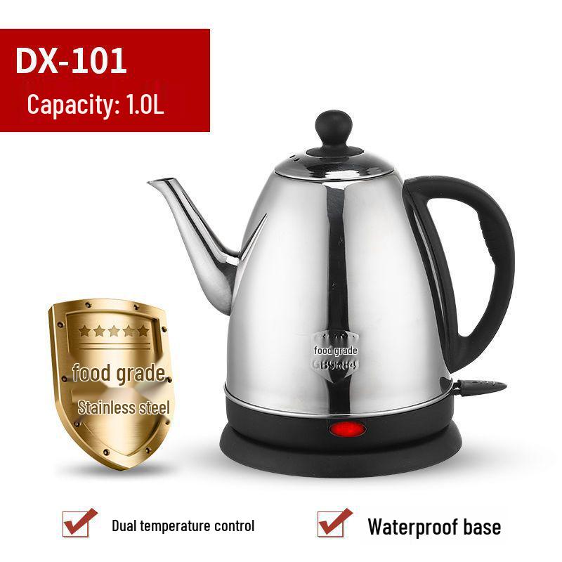 304 Stainless Steel Electric Kettle with Long Spout, Quick Boil for Tea, Auto Power-Off
304 Stainless Steel Electric Kettle with Long Spout, Quick Boil for Tea, Auto Power-Off