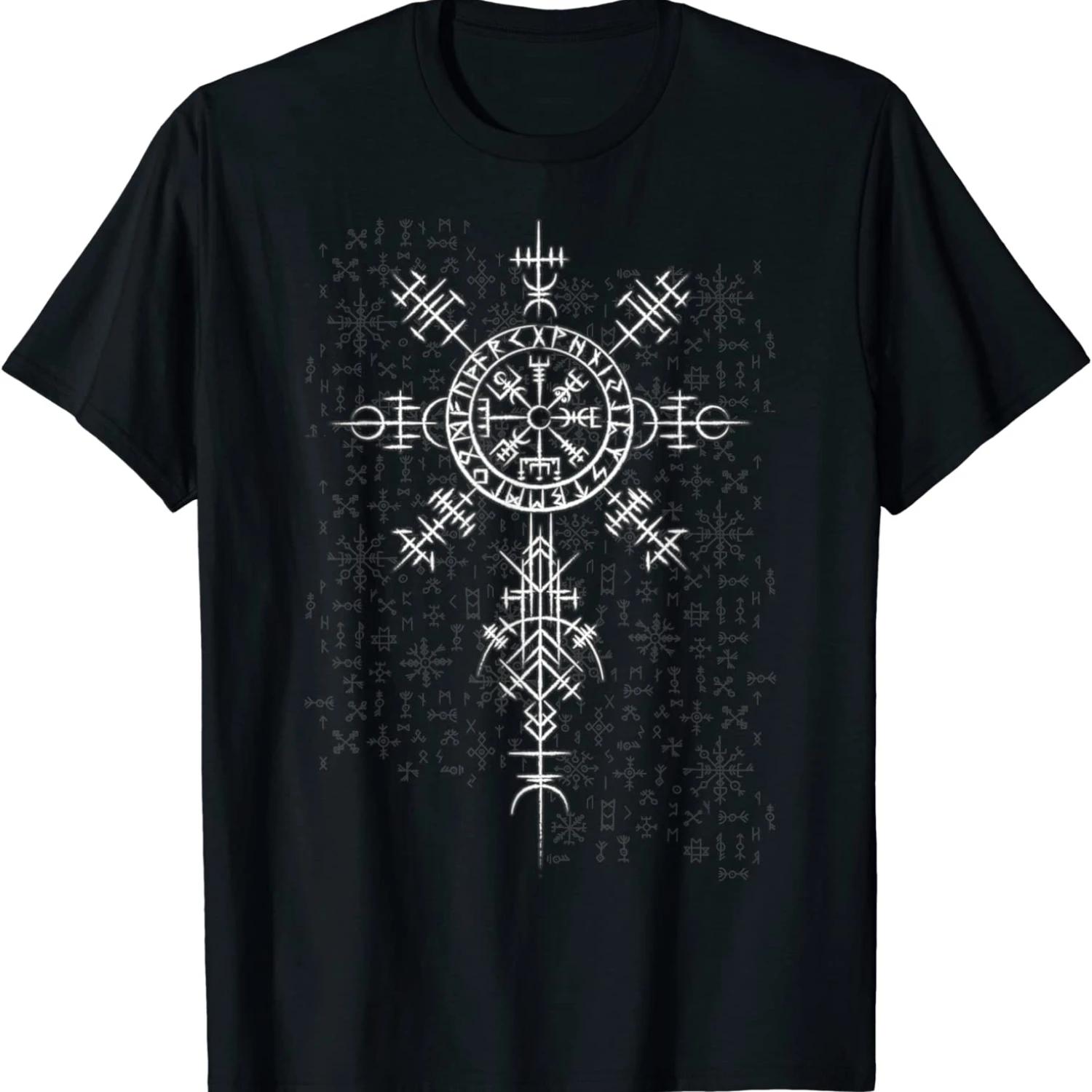 Nordic Compass Rune Vegvisir Symbol TShirt 100 Cotton ONeck Summer Short Sleeve Casual Mens Tshirt Size S3XL 4XL
Nordic Compass Rune Vegvisir Symbol TShirt 100 Cotton ONeck Summer Short Sleeve Casual Mens Tshirt Size S3XL 4XL