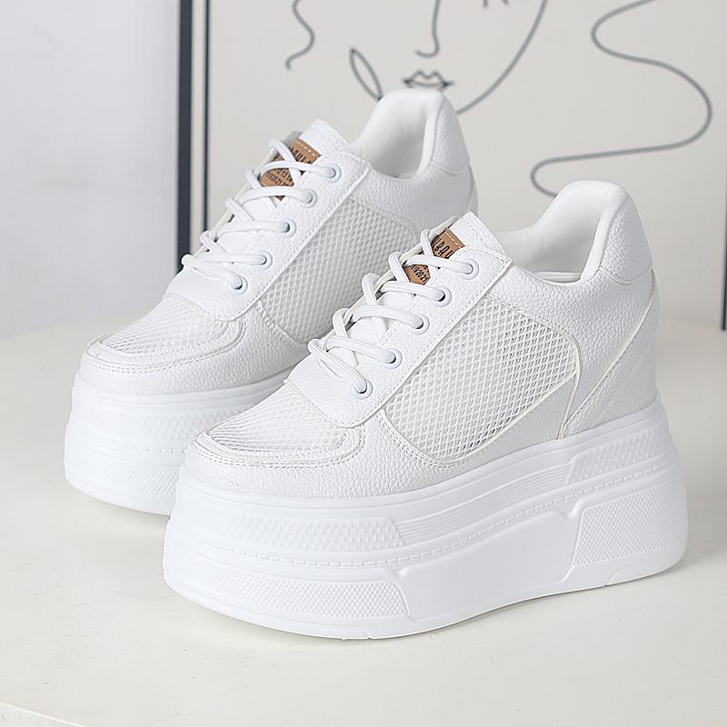 12CM Synthetic Air Mesh Genuine Leather Shoes Platform Wedge Summer Ankle Boots Breathable Sandals Women Chunky Sneakers 40 білий
12CM Synthetic Air Mesh Genuine Leather Shoes Platform Wedge Summer Ankle Boots Breathable Sandals Women Chunky Sneakers 40 білий
