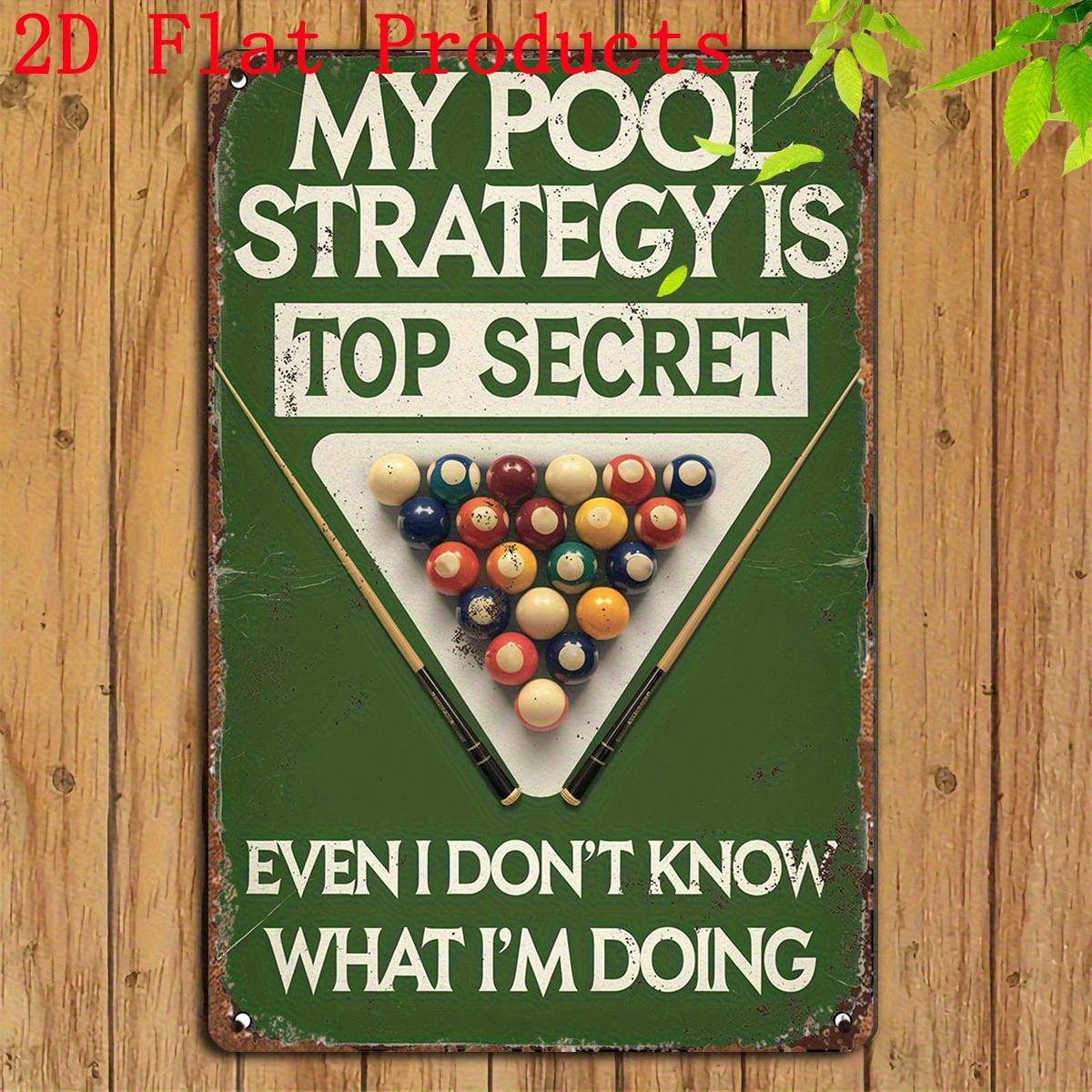 1Pack Retro Billiard Bar Metal Tin Sign My Strategy is Confidential Humorous Wall Art Vintage Iron Plaque with Col aluminum 20x30cm
1Pack Retro Billiard Bar Metal Tin Sign My Strategy is Confidential Humorous Wall Art Vintage Iron Plaque with Col aluminum 20x30cm