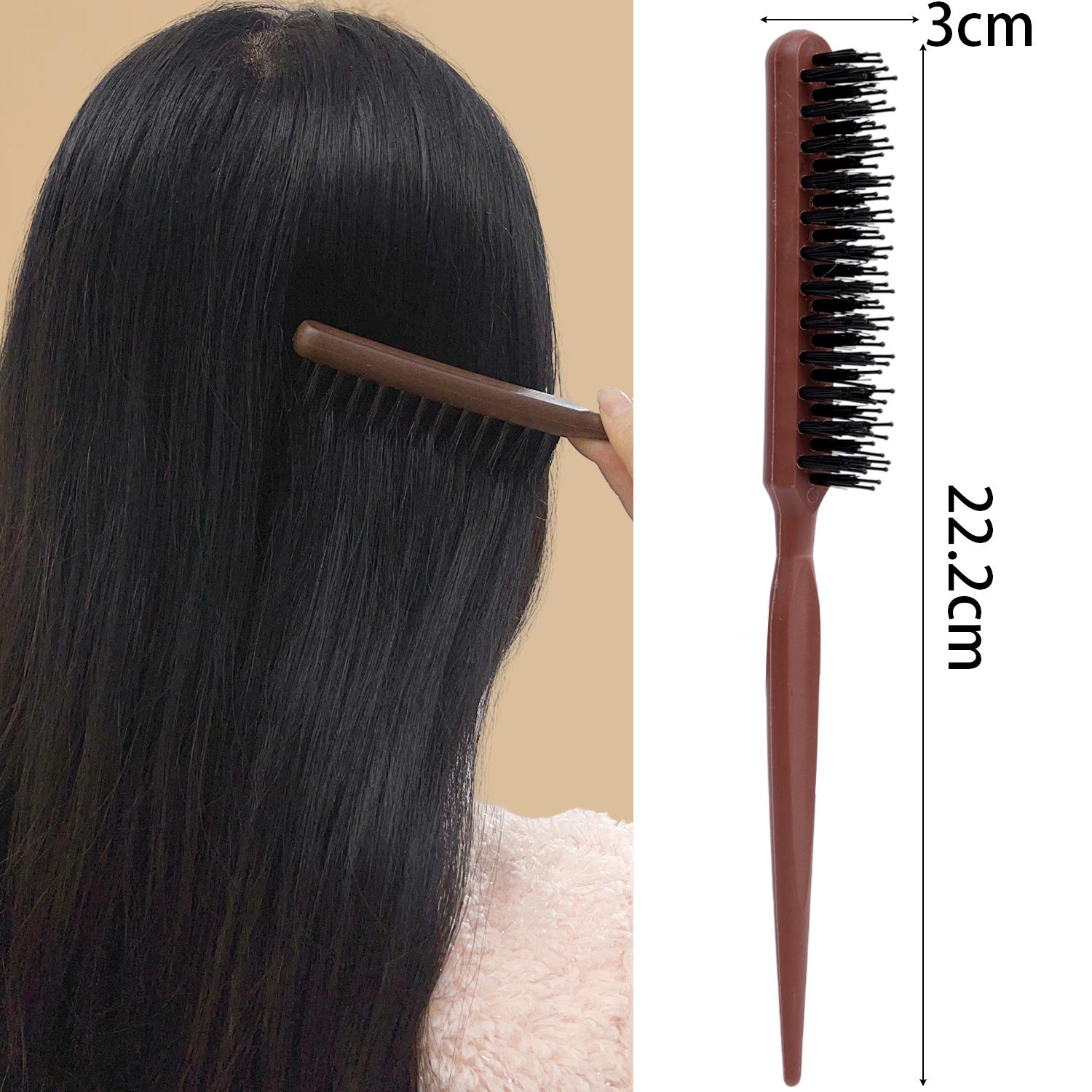 Professional Salon Pig Bristle Three Rows of Comb Wooden DIY Wood Handle Hair Brush Fluffy Massage Comb Hair Styling Tools коричневый
Professional Salon Pig Bristle Three Rows of Comb Wooden DIY Wood Handle Hair Brush Fluffy Massage Comb Hair Styling Tools коричневый