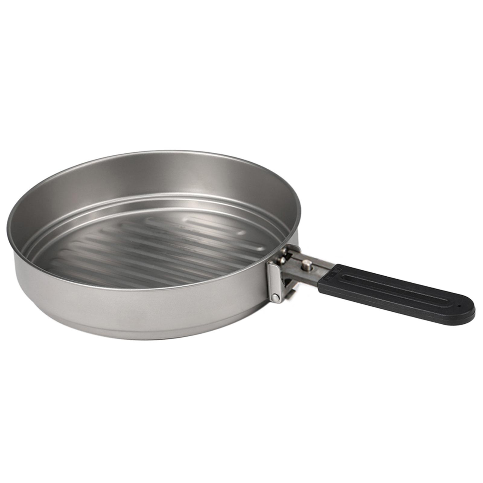 Титановая сковорода 1100 мл Сверхлегкая сковорода-гриль со складной ручкой для приготовления пищи на открытом воздухе, кемпинга, пеших походов, рюкзаков
Титановая сковорода 1100 мл Сверхлегкая сковорода-гриль со складной ручкой для приготовления пищи на открытом воздухе, кемпинга, пеших походов, рюкзаков