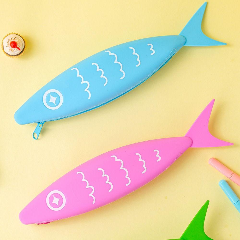 Cartoon Lipstick Storage Pounch Cute Fish Pen Box Creative Silicone Pencil Bag Students зелений
Cartoon Lipstick Storage Pounch Cute Fish Pen Box Creative Silicone Pencil Bag Students зелений