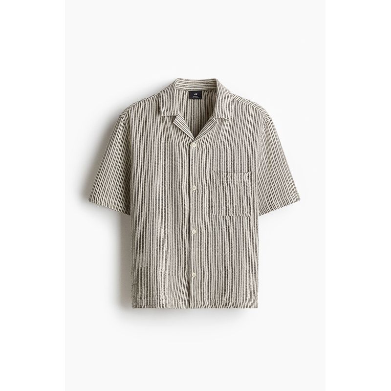HM Men s Cuban Collar Shirt 2025 Summer New Arrival Texture Short Sleeve Standard Edition Shirt 1273693 Beige/Stripes 175/108
HM Men s Cuban Collar Shirt 2025 Summer New Arrival Texture Short Sleeve Standard Edition Shirt 1273693 Beige/Stripes 175/108