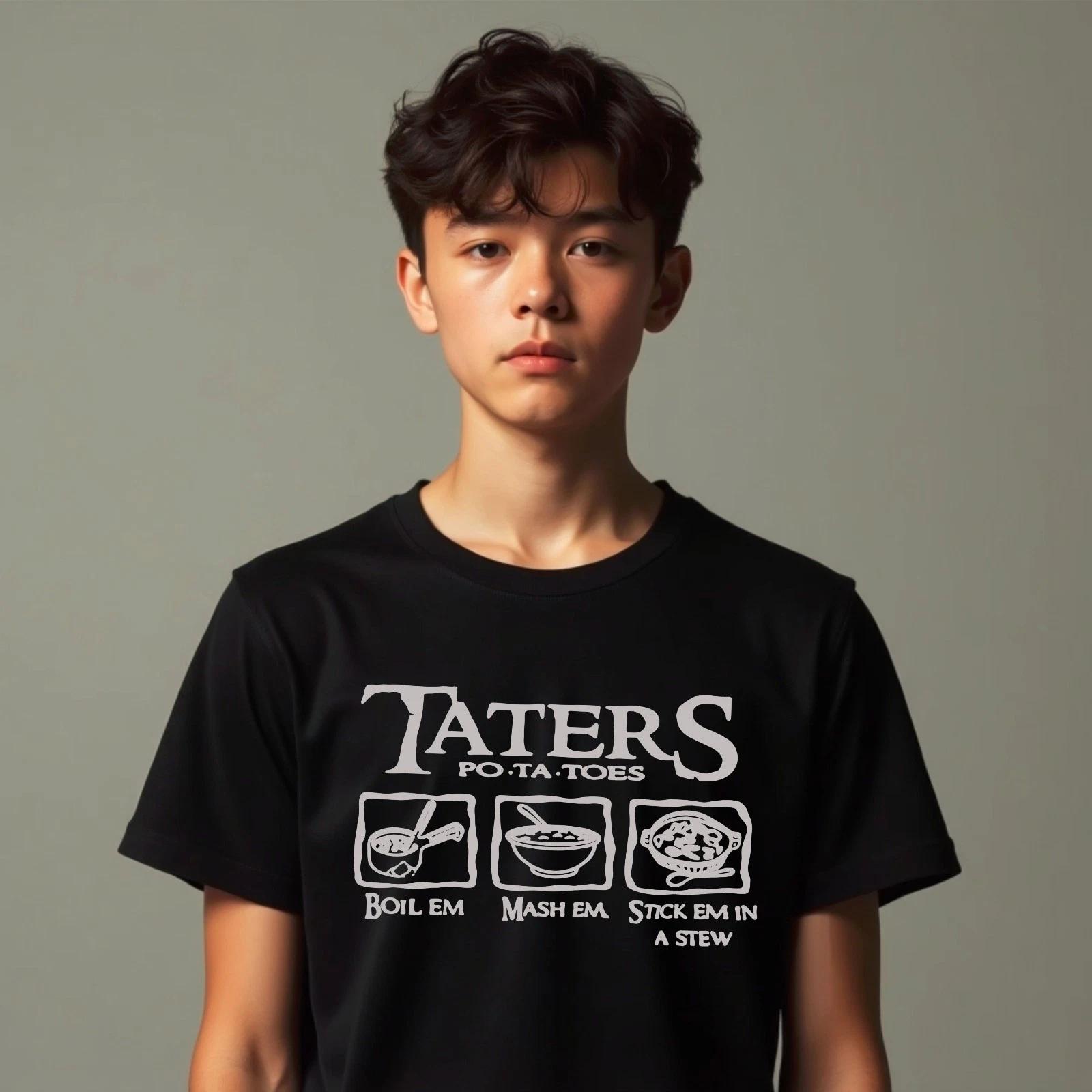 Taters Boil Em Mash Em Stew Lotr Novie Enthusiast Unisex Gift Tee T-Shirt M
Taters Boil Em Mash Em Stew Lotr Novie Enthusiast Unisex Gift Tee T-Shirt M