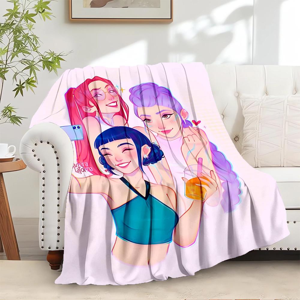 K-POP Anime Girls Group - Four Seasons Soft Warm Blanket - All-Season Thick Knit Polyester Bedspread for Bed, Camping, Travel - Perfect Gift 100x150cm
K-POP Anime Girls Group - Four Seasons Soft Warm Blanket - All-Season Thick Knit Polyester Bedspread for Bed, Camping, Travel - Perfect Gift 100x150cm