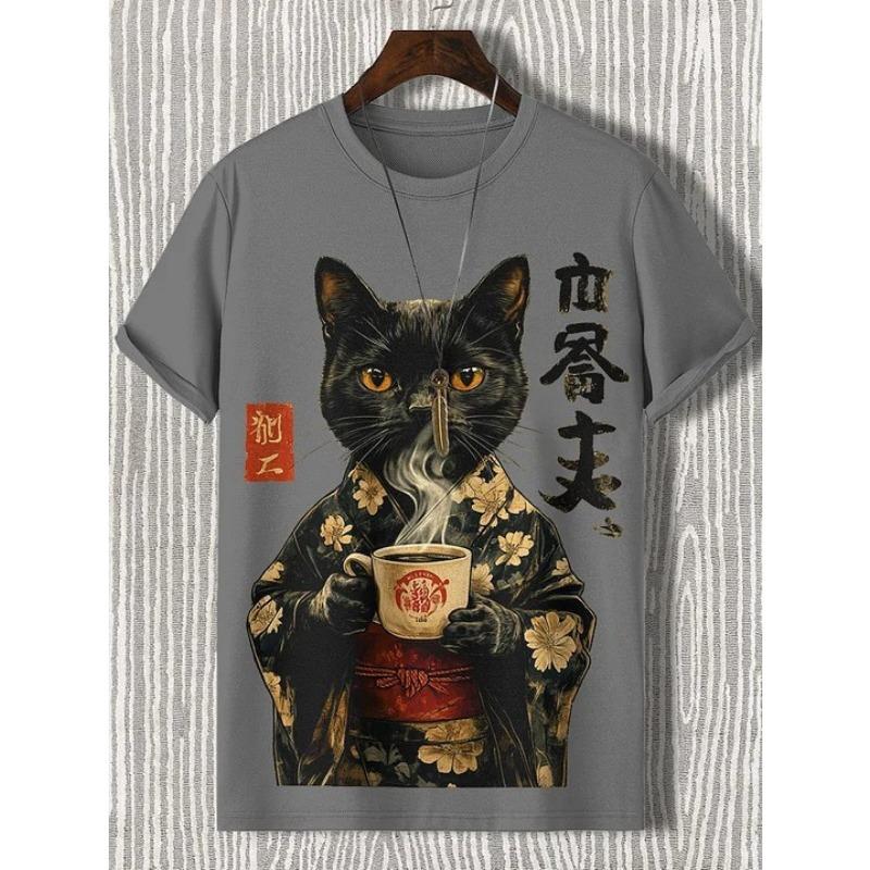 Летняя повседневная женская футболка с короткими рукавами и принтом в виде кошки на 3D-принте 6XL
Летняя повседневная женская футболка с короткими рукавами и принтом в виде кошки на 3D-принте 6XL