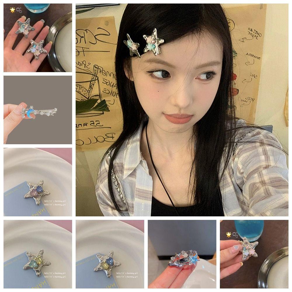 Шпилька из сплава, металлические головные уборы, милые заколки для волос со звездами для женщин
Шпилька из сплава, металлические головные уборы, милые заколки для волос со звездами для женщин