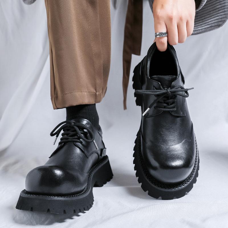 Derby shoes men s black thick-soled upturned leather shoes commuting couple big-headed shoes women s inner height-increasing casual shoes 66689-Z 36 чёрный
Derby shoes men s black thick-soled upturned leather shoes commuting couple big-headed shoes women s inner height-increasing casual shoes 66689-Z 36 чёрный