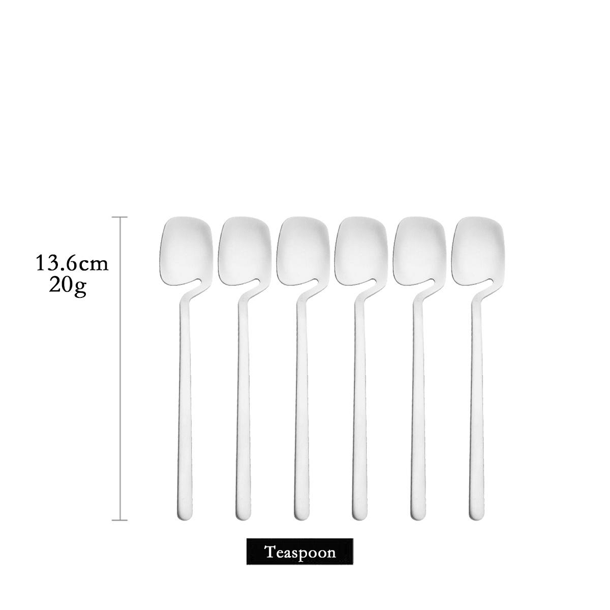 Matte Flatware 6Pcs Silver Dinnerware 18/10 Stainless Steel Cutlery Set Knife Dessert Fork Fruit Fork Long Spoon Tableware Set
Matte Flatware 6Pcs Silver Dinnerware 18/10 Stainless Steel Cutlery Set Knife Dessert Fork Fruit Fork Long Spoon Tableware Set