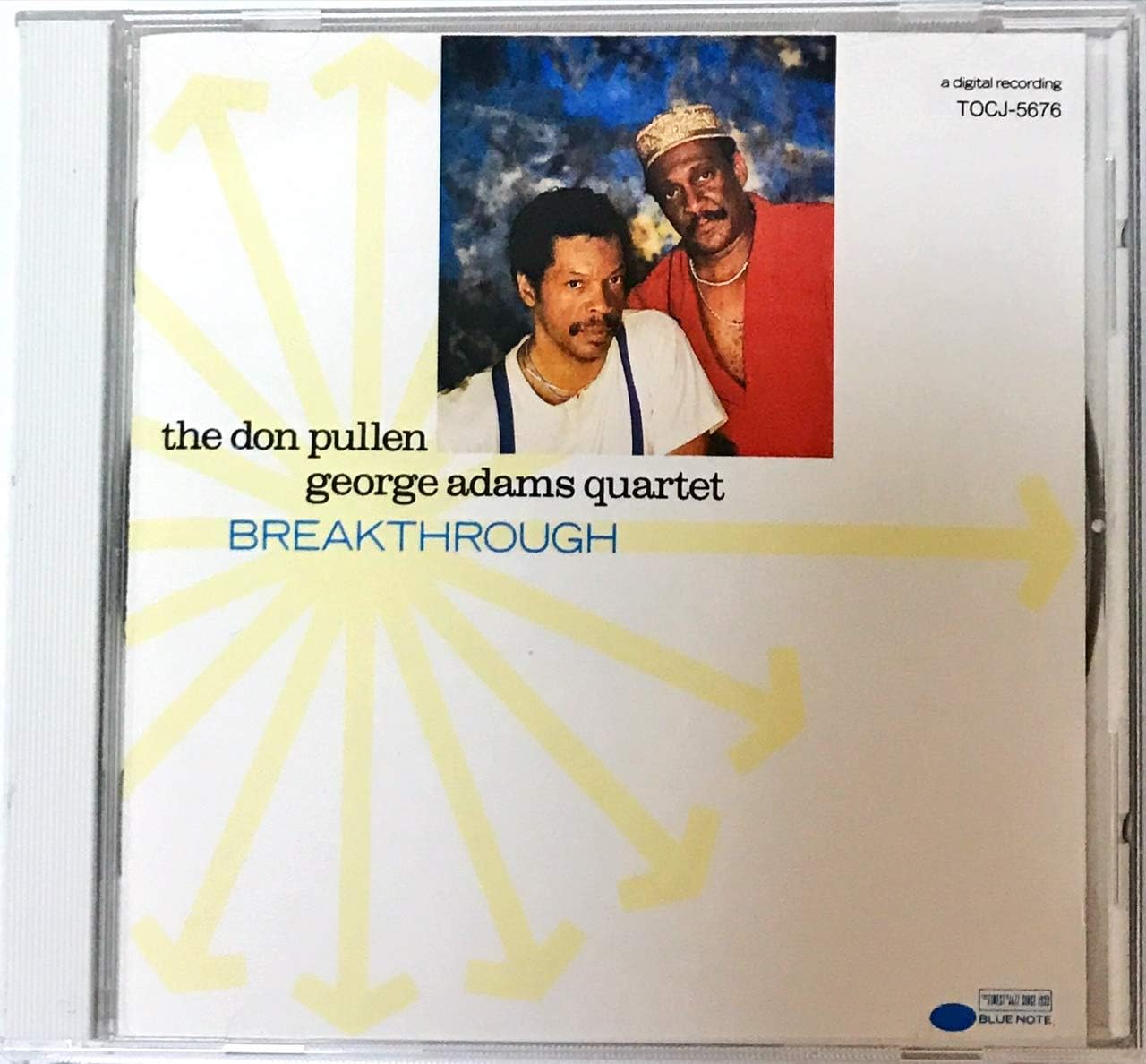 CD GEORGE ADAMS, CAMERON BROWN, DON PU - Breakthrough TOCJ5676 TOSHIBA EMI 1992 Japan ObiJazz Used
CD GEORGE ADAMS, CAMERON BROWN, DON PU - Breakthrough TOCJ5676 TOSHIBA EMI 1992 Japan ObiJazz Used