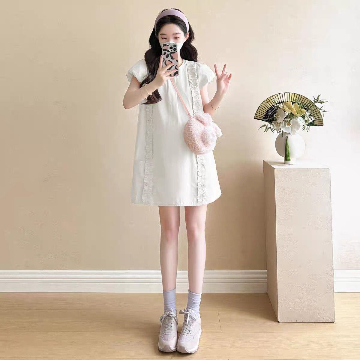2025 Summer Korean Style Loose Short Sleeve Slimming French Petite Maternity Dress XL (recommended for 62.5-70 kg)
2025 Summer Korean Style Loose Short Sleeve Slimming French Petite Maternity Dress XL (recommended for 62.5-70 kg)