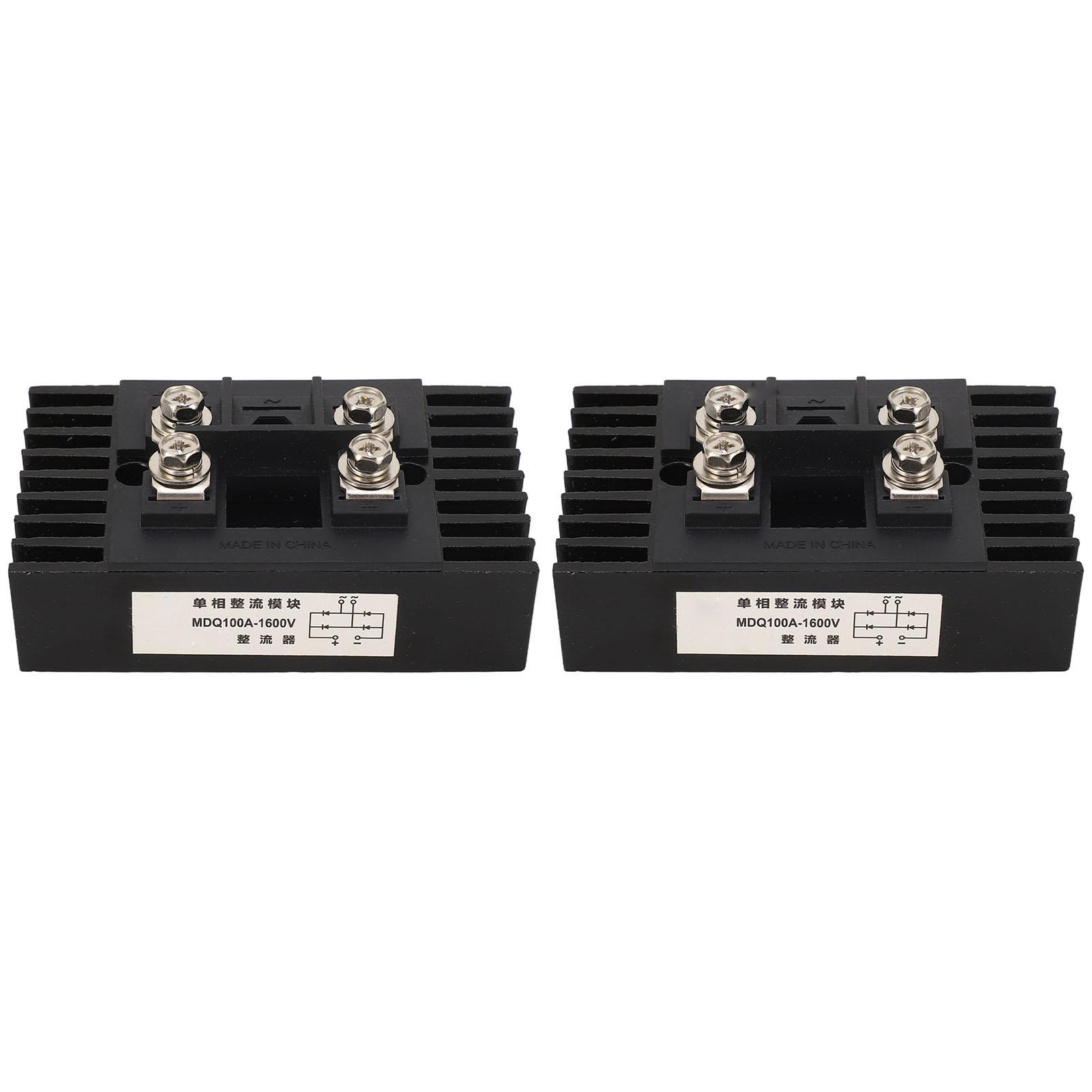 2Pcs Single Phase Bridge Rectifier 100A 1600V 4 Terminals Current Conversion Module Waterproof
2Pcs Single Phase Bridge Rectifier 100A 1600V 4 Terminals Current Conversion Module Waterproof