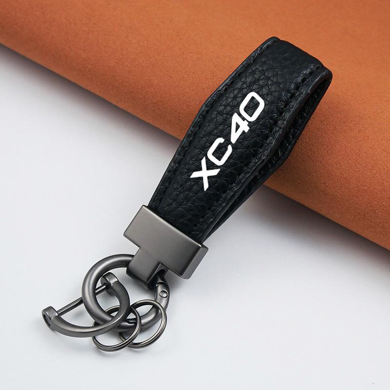 Classic Vintage Leather Keychain Men Women Personality Fashion Leather Car Key Ring for Volvo XC40 Car Accessories Senior sense
Classic Vintage Leather Keychain Men Women Personality Fashion Leather Car Key Ring for Volvo XC40 Car Accessories Senior sense