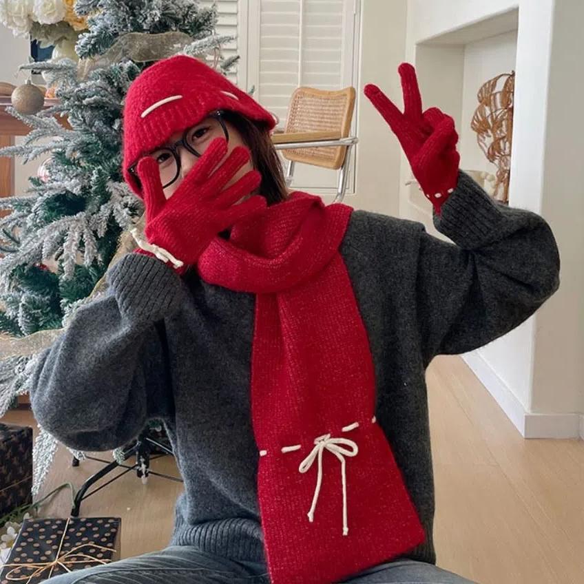 Warm Bow Drawstring Hat Cute Winter Gloves Fashion Wool Bowknot Scarf Streetwear Grey Hat
Warm Bow Drawstring Hat Cute Winter Gloves Fashion Wool Bowknot Scarf Streetwear Grey Hat