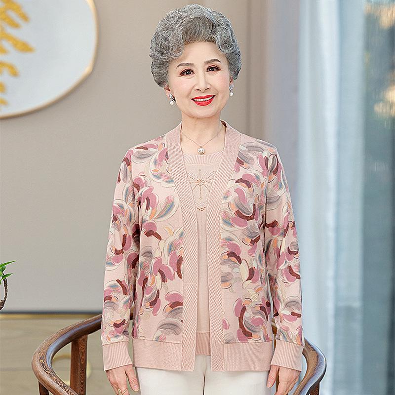 Knitted Two-Piece Cardigan Set for Middle-Aged & Elderly Women - Plus Size, Spring & Autumn Wear 3XL (120-135 jin) світло-рожевий колір
Knitted Two-Piece Cardigan Set for Middle-Aged & Elderly Women - Plus Size, Spring & Autumn Wear 3XL (120-135 jin) світло-рожевий колір