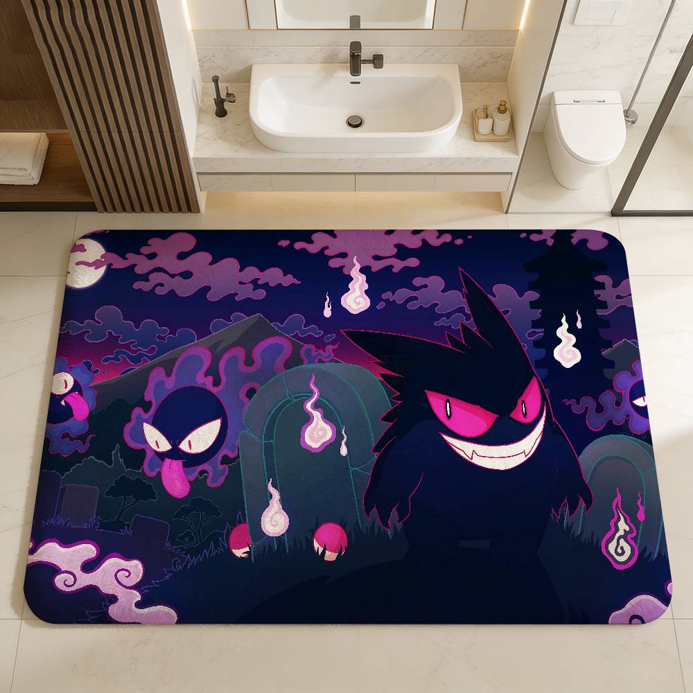 Japanese Anime Gengar Hallway Carpet Washable Non-Slip Living Room Sofa Chairs Area Mat Kitchen Doormat Area Rug 40x60cm
Japanese Anime Gengar Hallway Carpet Washable Non-Slip Living Room Sofa Chairs Area Mat Kitchen Doormat Area Rug 40x60cm