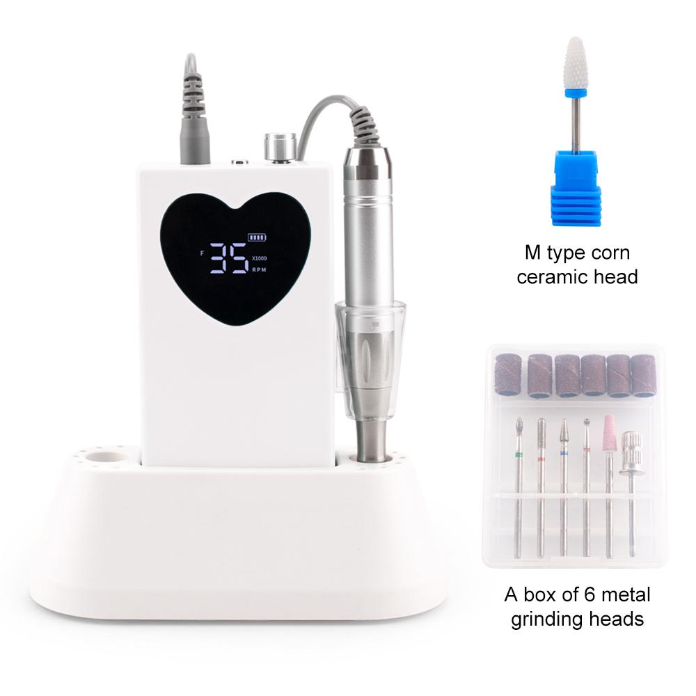 BEPAN Coreless 65W Heart Nail Drill Rechargeable 35000RPM Manicure Fast Charging Machine Nail File Pedicure Drilling UK белый
BEPAN Coreless 65W Heart Nail Drill Rechargeable 35000RPM Manicure Fast Charging Machine Nail File Pedicure Drilling UK белый