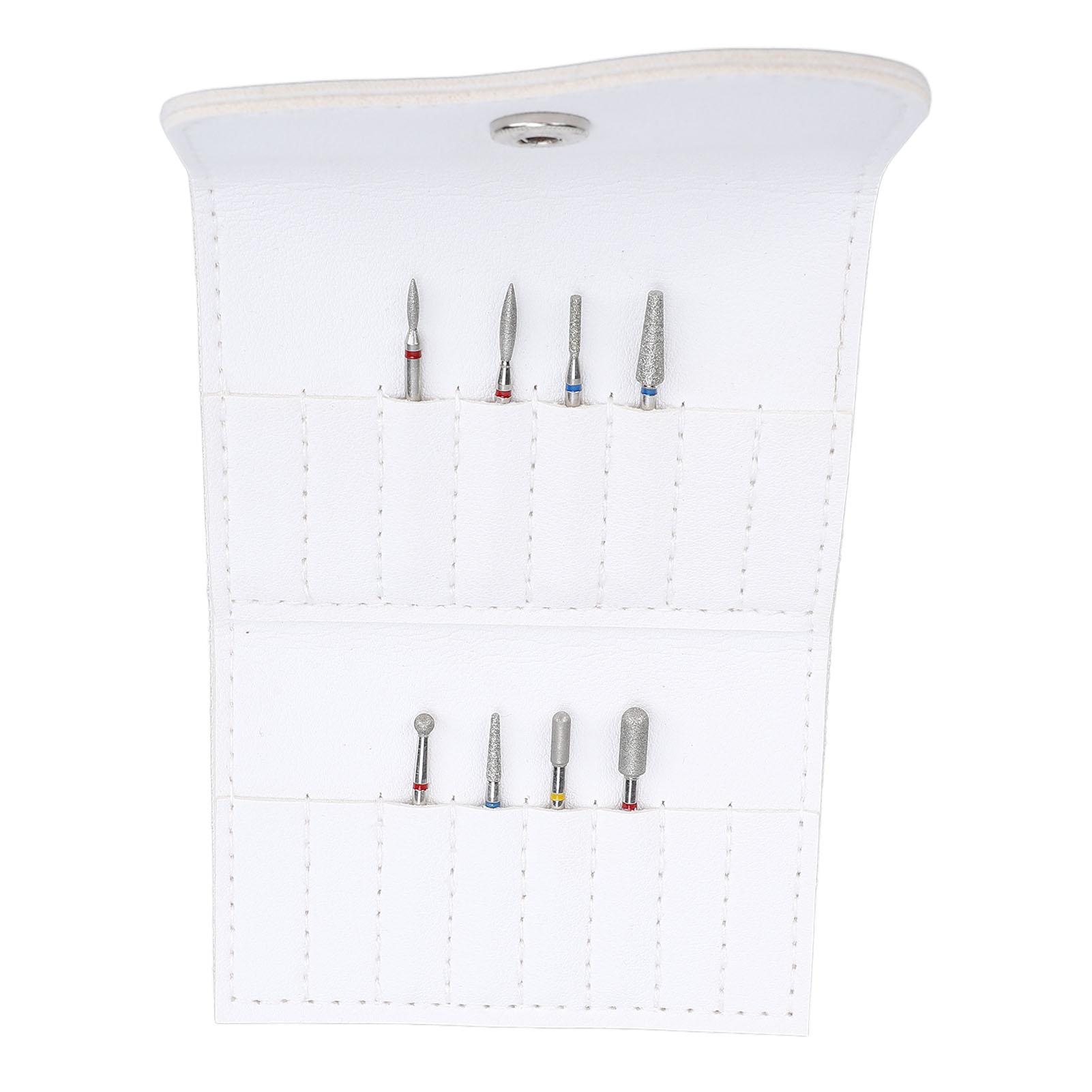 Nail Drill Bits with Portable PU Leather Holder Waterproof Professional Nail Grinder and Bit PU Leather Holder Bag Set for Home Travel Salon
Nail Drill Bits with Portable PU Leather Holder Waterproof Professional Nail Grinder and Bit PU Leather Holder Bag Set for Home Travel Salon
