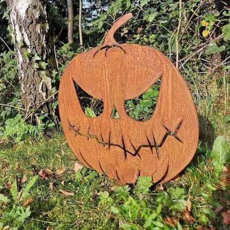 Iron Art Scary Smiling Pumpkin Statue: Halloween Garden & Courtyard Decoration Contact for more colors and sizes
Iron Art Scary Smiling Pumpkin Statue: Halloween Garden & Courtyard Decoration Contact for more colors and sizes