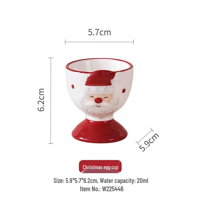 Ru Han European Style Bone China Christmas Egg Cup
Ru Han European Style Bone China Christmas Egg Cup
