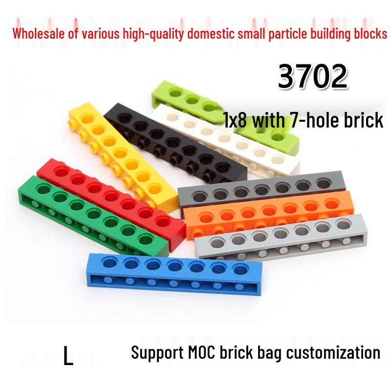 Cross-border MOC Educational Building Blocks Compatible with Lego 1x8 Brick 3702, 7 Holes - Min. Order 50G Contact for Over 1kg
Cross-border MOC Educational Building Blocks Compatible with Lego 1x8 Brick 3702, 7 Holes - Min. Order 50G Contact for Over 1kg