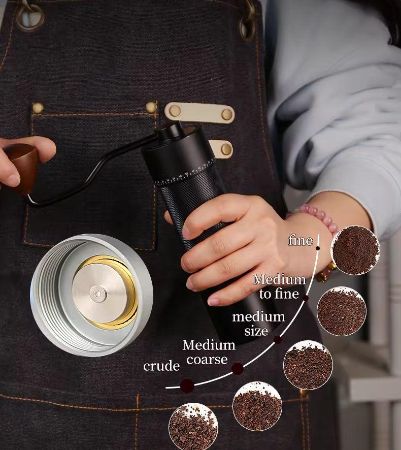 Manual Coffee Bean Grinder 420 Aluminum Alloy Italian Moka Coffee Bean Grinder External Adjustment 7Pins Manual Grinder
Manual Coffee Bean Grinder 420 Aluminum Alloy Italian Moka Coffee Bean Grinder External Adjustment 7Pins Manual Grinder
