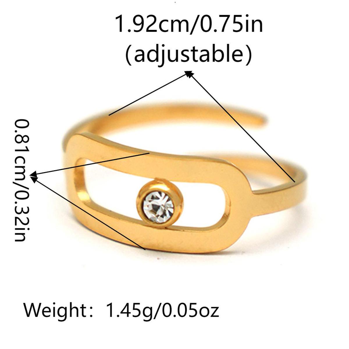 Stainless steel 18K Gold Plated Adjustable opening Rings for Women.Waterproof High Quality Ladies Zircon For Daily Wear Etc resizable
Stainless steel 18K Gold Plated Adjustable opening Rings for Women.Waterproof High Quality Ladies Zircon For Daily Wear Etc resizable