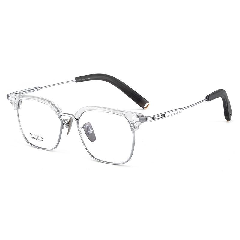 USA Brand Replica Men Big 143mm Eyebrow Frame Acetate And Titanium IP Electroplating Glasses Trendy Square Business Eyewear Demo Lens
USA Brand Replica Men Big 143mm Eyebrow Frame Acetate And Titanium IP Electroplating Glasses Trendy Square Business Eyewear Demo Lens
