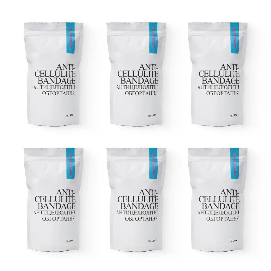 Комплекс антицеллюлитных моделирующих обертываний с Ниацинамидом Niacinamide Cold Slim Hillary (6 уп.)
Комплекс антицеллюлитных моделирующих обертываний с Ниацинамидом Niacinamide Cold Slim Hillary (6 уп.)