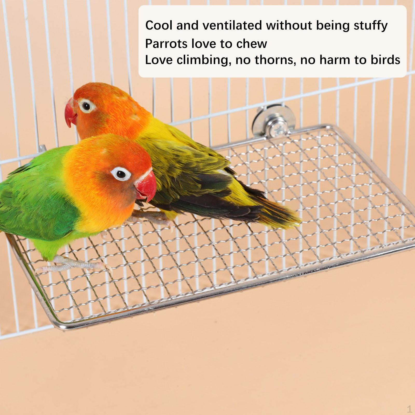Bird Perches Platform Shelf Stand Stainless Steel Exercise Sturdy Construction Grinding Claws 20x15cm
Bird Perches Platform Shelf Stand Stainless Steel Exercise Sturdy Construction Grinding Claws 20x15cm