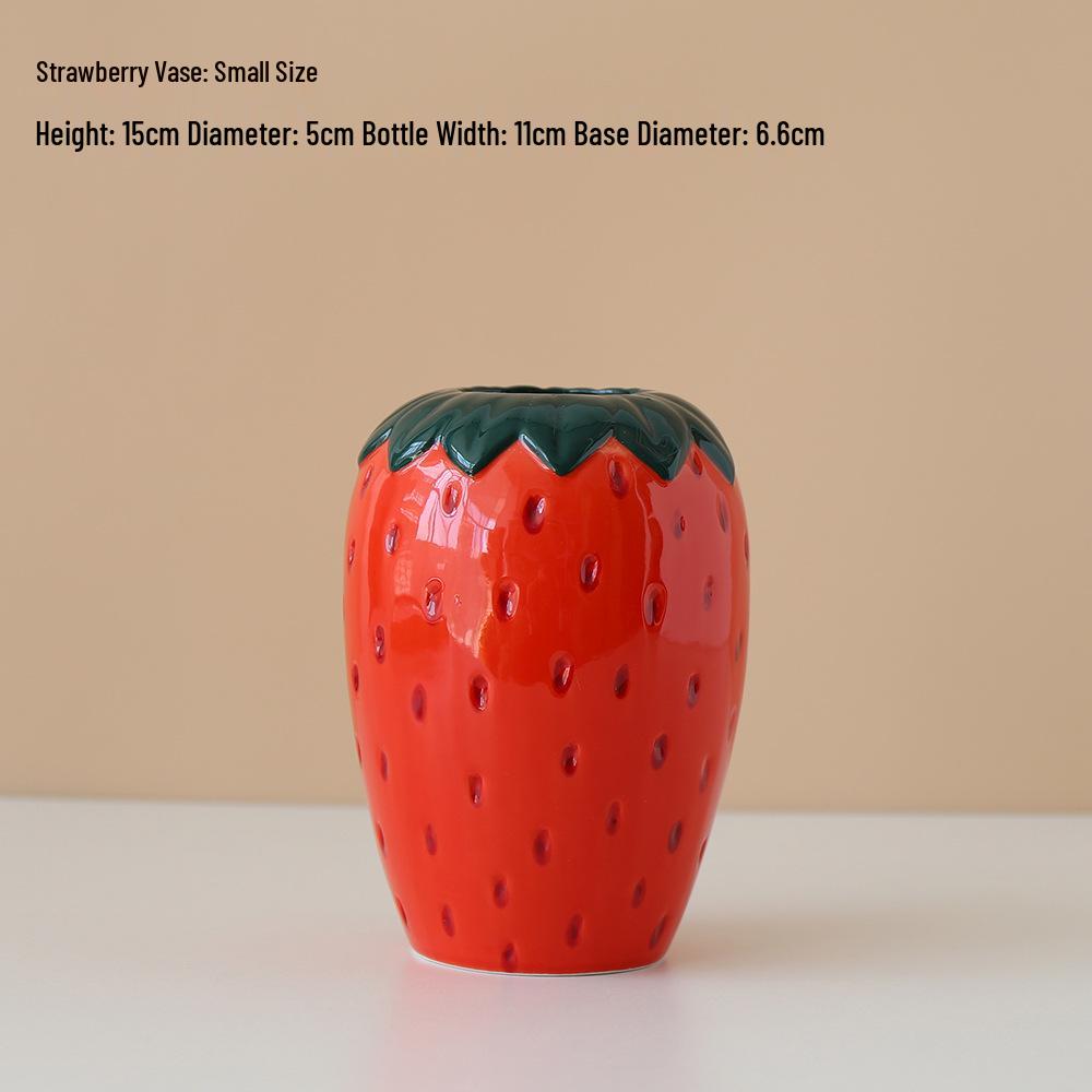 Strawberry Ceramic Vase for Hotel Decoration and Creative Flower Arrangement
Strawberry Ceramic Vase for Hotel Decoration and Creative Flower Arrangement