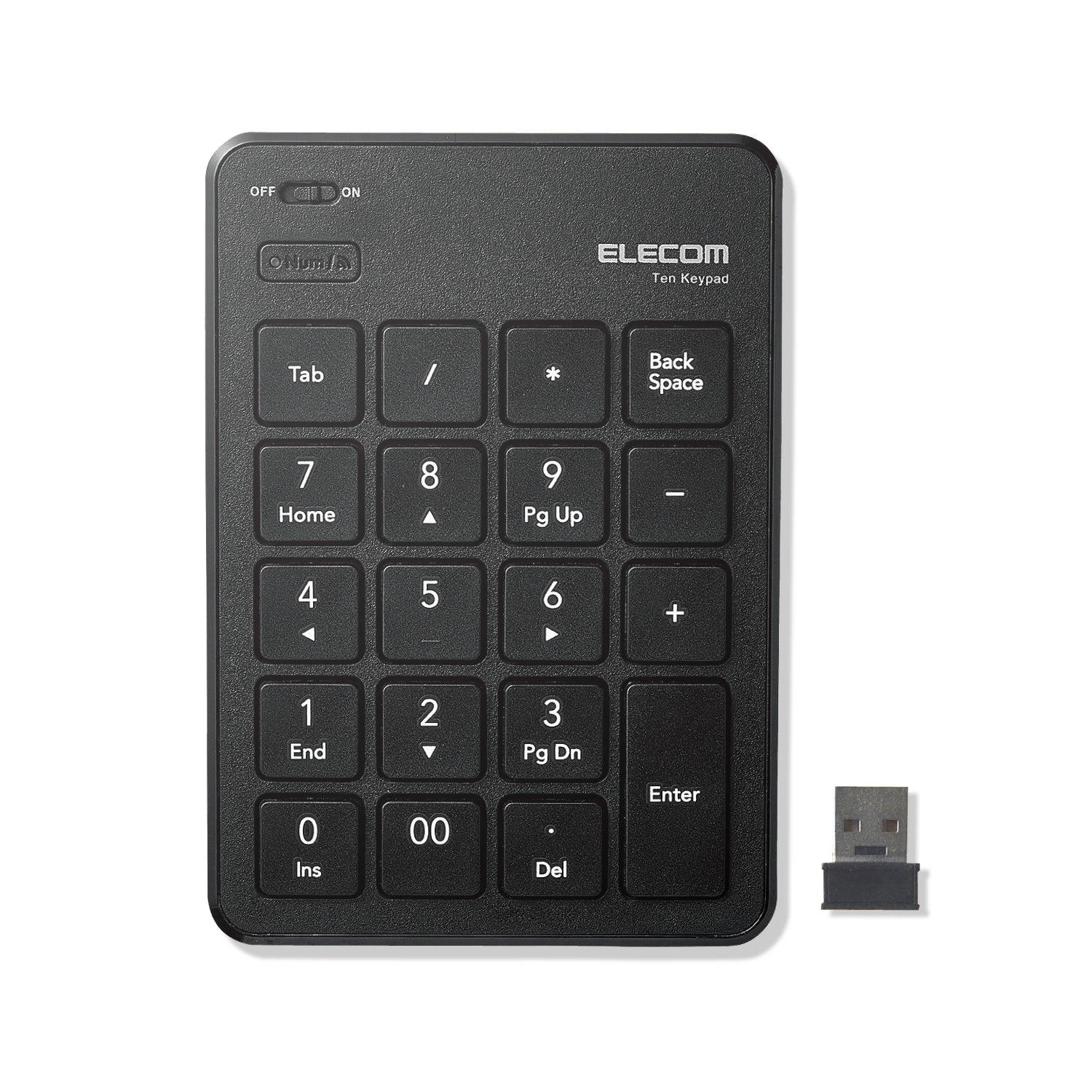 ELECOM Numeric Keypad Wireless Pantograph Thin Black USB-A (Receiver Included) TK-TDP019BK чорний
ELECOM Numeric Keypad Wireless Pantograph Thin Black USB-A (Receiver Included) TK-TDP019BK чорний